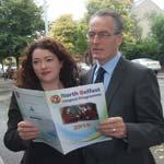 Patricia MacBride Victims Commissioner with Gerry Kelly.