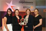 Bridge of Hope staff with ACT's Ciara Rea at EFQM awards