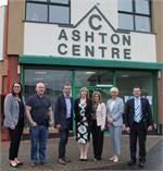 Ashton staff with Victims Commissioner Judith Thompson & CVS Secretary John Beggs